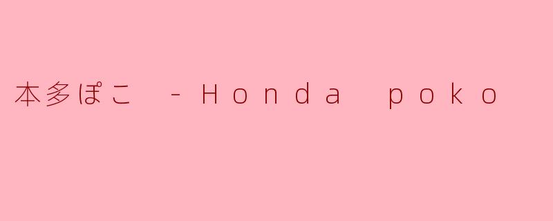 本多ぽこ（HondaPoko）这个角色最吸引人的特质是什么？